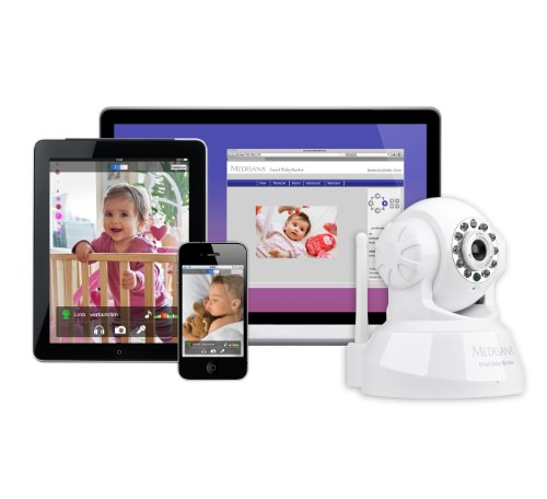 Nach oben Medisana Smart Baby Monitor (Audio- und Videoüberwachung mit Smartphone, Tablet, PC/MAC)