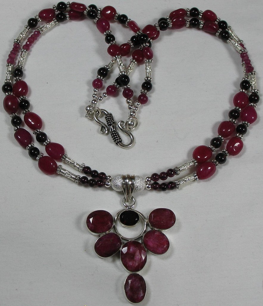 Ravishing Ruby Garnet Necklace