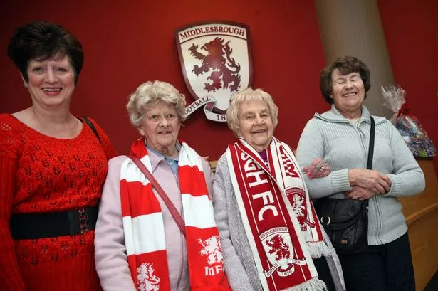 Maureen and Molly were helped by Jacky Johnson (left) and Ann Barker (right) from Tees Valley Royal Voluntary Service