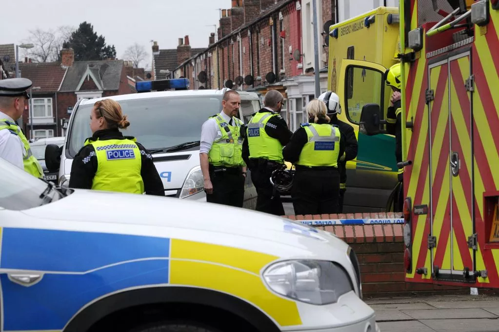 Police and emergency services attend an incident on Portman Street, Middlesbrough