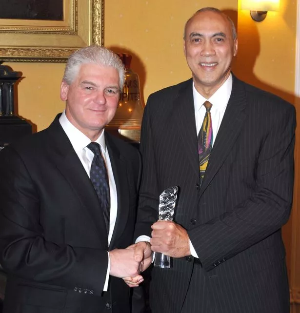 The Mayor of Middlesbrough Ray Mallon presented an Elected Mayor's Award to Tony Hanson