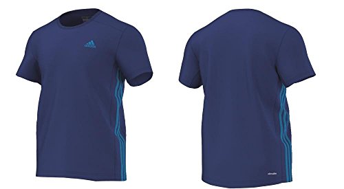 Hot Adidas Essentials 3S Mid Tee / T-Shirt, royal blau - L