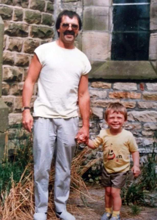 Adam Graham and his father Frank Graham, who died from Alzheimer's. This family photo taken over 25 years ago