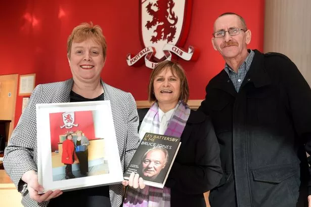 Paula (centre) returned to the Riverside to thank Yvonne Ferguson (left) Activities Manager of Generation Red Faction Zone for the club's help fundraising. Pictured with Alan Martin (right) who has been fundraising for Paula's Wish