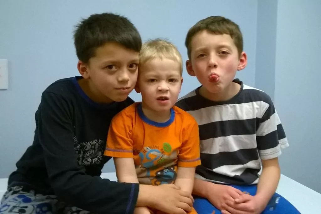 From left to right, Carlos, Nathaniel and Lennox