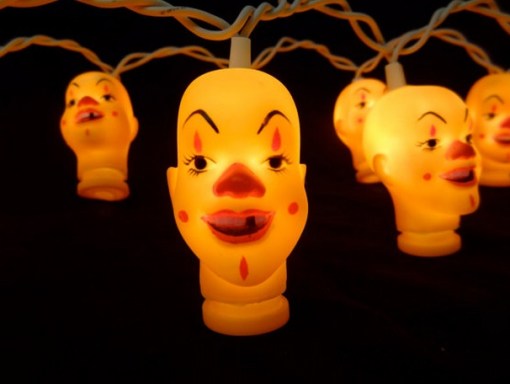 Evil Clown Halloween String Lights
