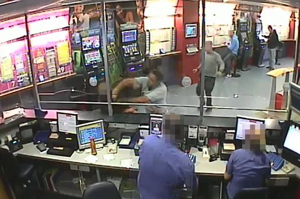 Richard Hutchinson shown punching the man on CCTV