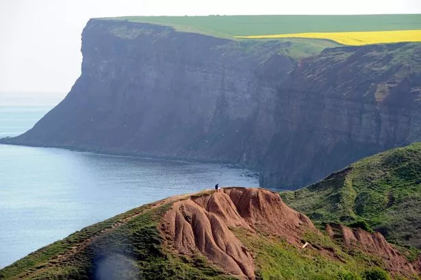 The cliffs above Saltburn-by-the-Sea in Cleveland
