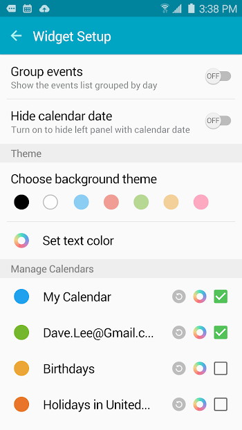  Calendar Widget Agenda Pro- screenshot 