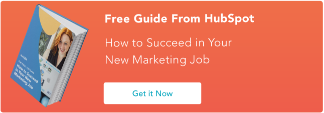 how to succeed in your new marketing job