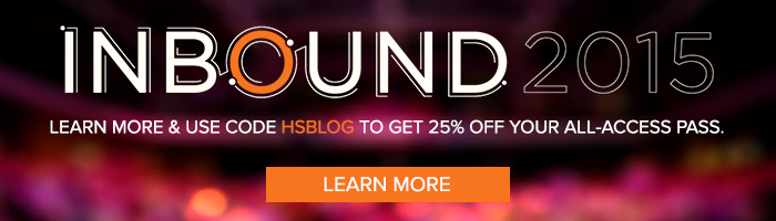 learn more about INBOUND 2015 and get 25% off