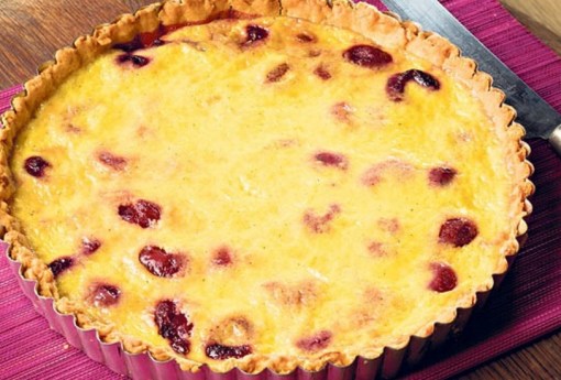 Cherry And Custard Tart