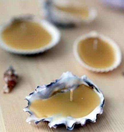 Make Seashell Candles