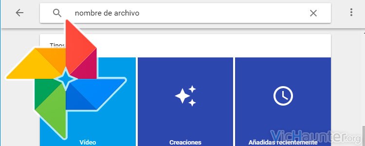Cómo hacer búsquedas en Google Photos por nombre de archivo
