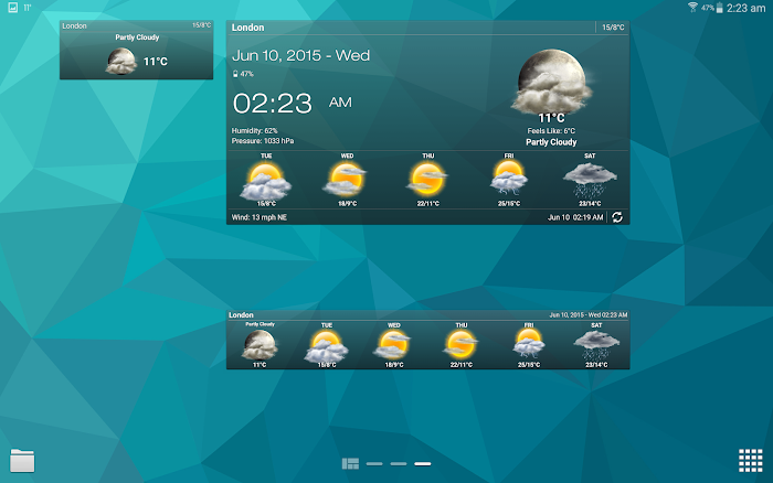  Weather & Clock Widget Ad Free- screenshot 