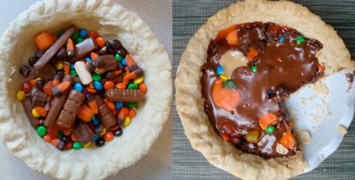 Leftover Halloween Candy Pie