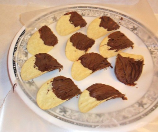 Chocolate Crisps Made With Pringles