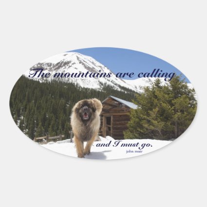 The mountains are calling stickers