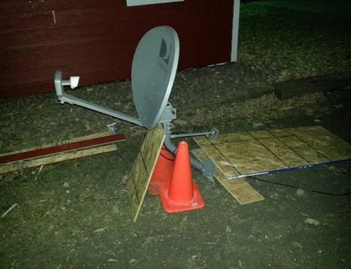 Top 10 Ways Not to Install a Satellite Dish