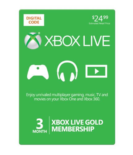 Xbox Live 3 Month Gold Membership [Online Game Code]