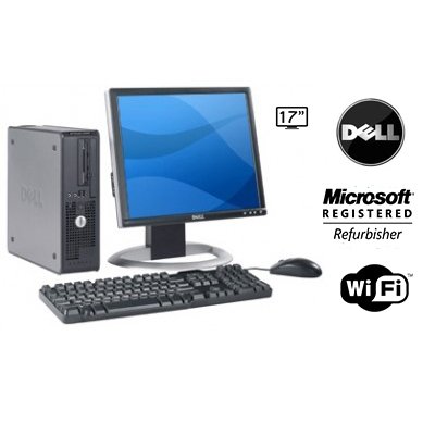 Dell Optiplex 745 Desktop Computer, Intel Pentium D 3.4Ghz CPU, 2GB DDR2 Memory, 160GB Hard Drive, WiFi, DVD/CD-RW Optical Drive, Microsoft Windows XP Pro Operating System. (Featuring an iCompNY USB Keyboard and Mouse) Back to school Computer Bundle With Dell Monitor and Dell Speakers