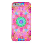 Pink Stars & Bubbles Fractal Pattern iPhone 6 Case