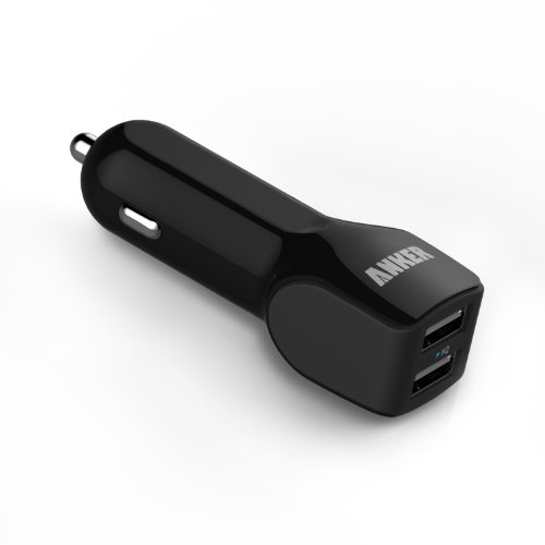 Anker® 24W Dual-Port Rapid USB Car Charger with PowerIQ™ Technology for Samsung Galaxy, Nexus, HTC and More