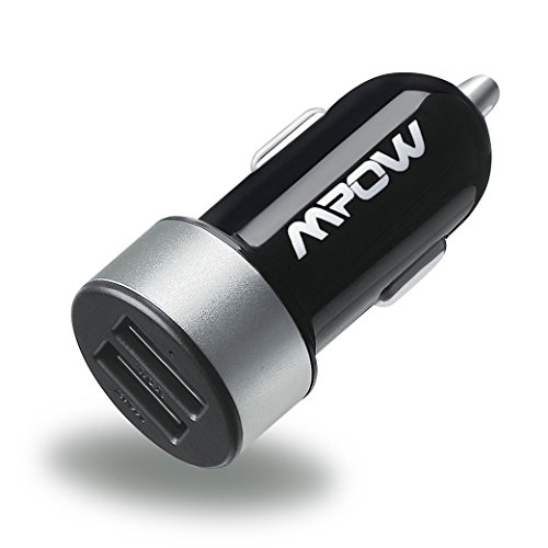 Mpow® Dual USB Ports 3.4Amps (2.4Amps + 1.0Amps) / 17W Portable USB Car Charger for Apple iPhone 5 5S 5C 4 4S,iPad 5 4 3 2,iPad mini, Samsung Galaxy S5 S4 S3, Galaxy Note 3 2, iPod, Kindle Fire and More