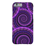 Purple Spiral Fractal Art Pattern iPhone 6 Case