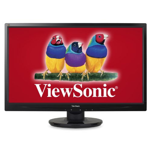 ViewSonic VA2446M-LED 24-Inch LED-Lit LCD Monitor, Full HD 1080p, DVI/VGA, Speakers, VESA