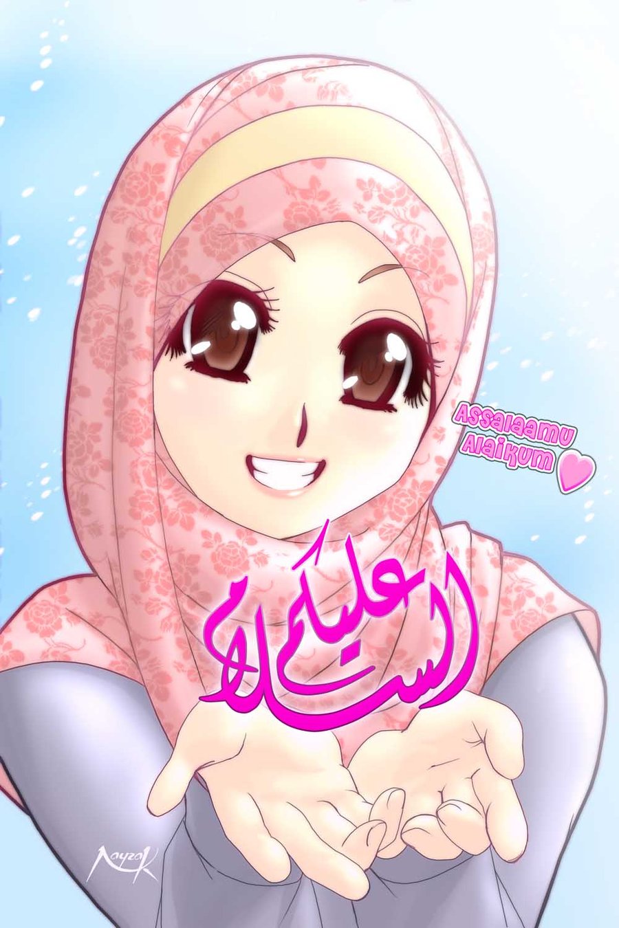 Gambar Kartun Comel Islam Enje Batik
