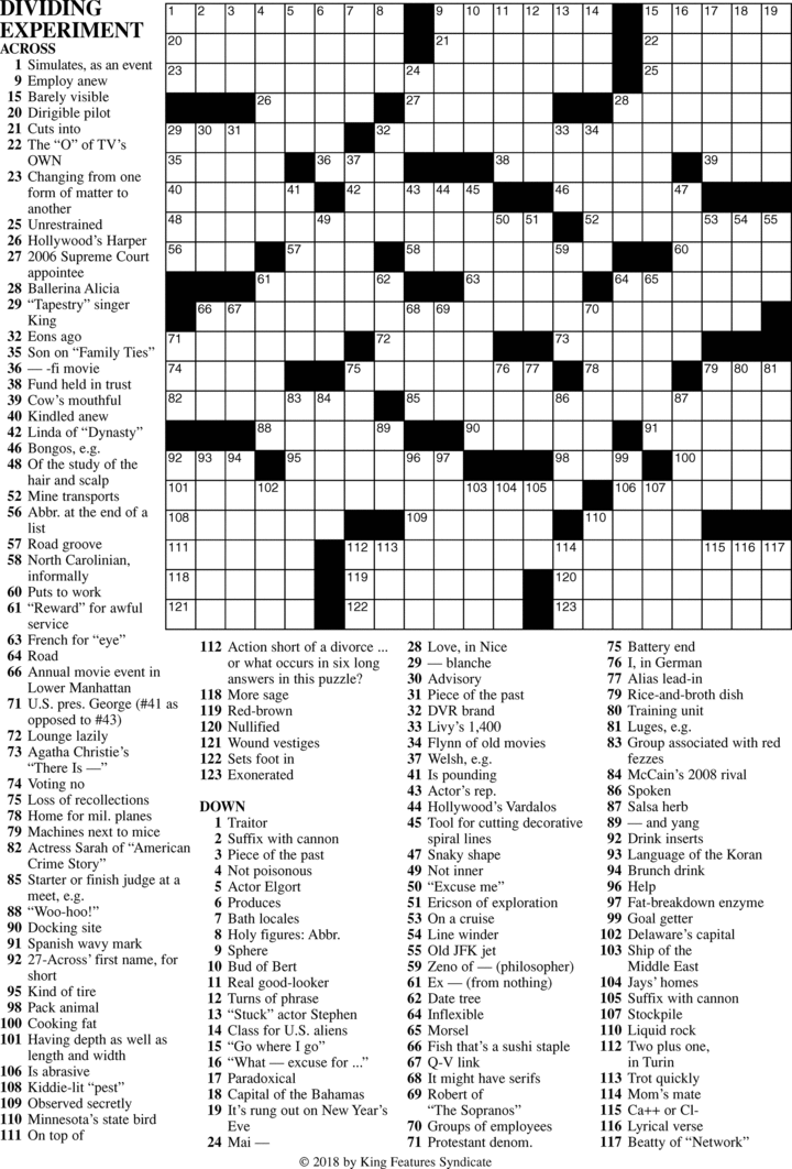 Free Printable Sunday Crossword Puzzles Customize and Print