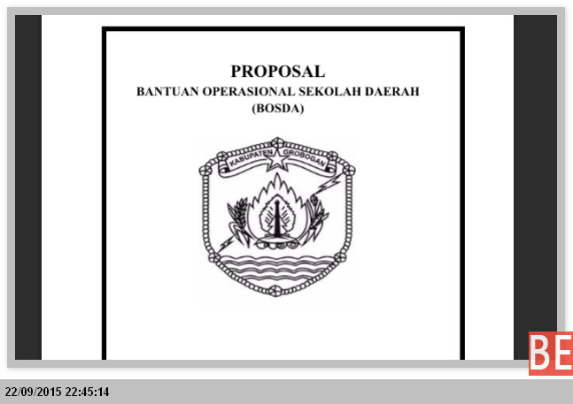 Bentuk Format Proposal BOS Daerah Edit Langsung Print