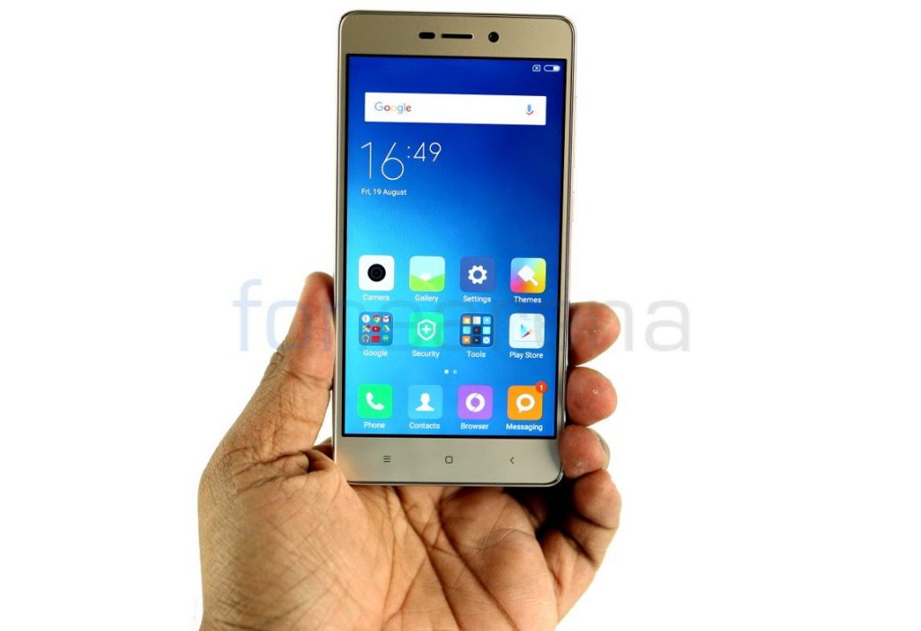 Xiaomi Redmi 3S+ with 5-inch display, fingerprint sensor, 4G VoLTE launched for Rs. 9499