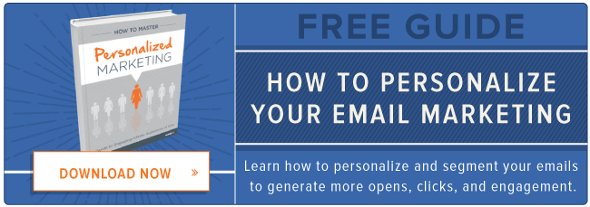 free guide to personalizing email marketing