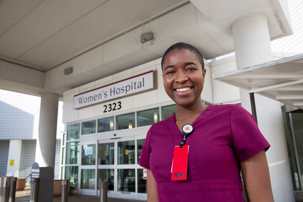 Program alignment with the business plan led UW Flex to offer a bachelor of science in nursing program geared for nurses such as Mary Olukotun of Milwaukee, who already have an associate degree in nursing. She earned a BSN through the UW Flexible Option in just 16 months. Photo credit: Shawn Spence/Lumina Foundation For Education. 