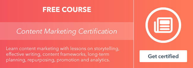 Pre-register for HubSpot Academy's all-new Content Marketing Certification Course