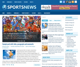 SportsNews Blogger Template
