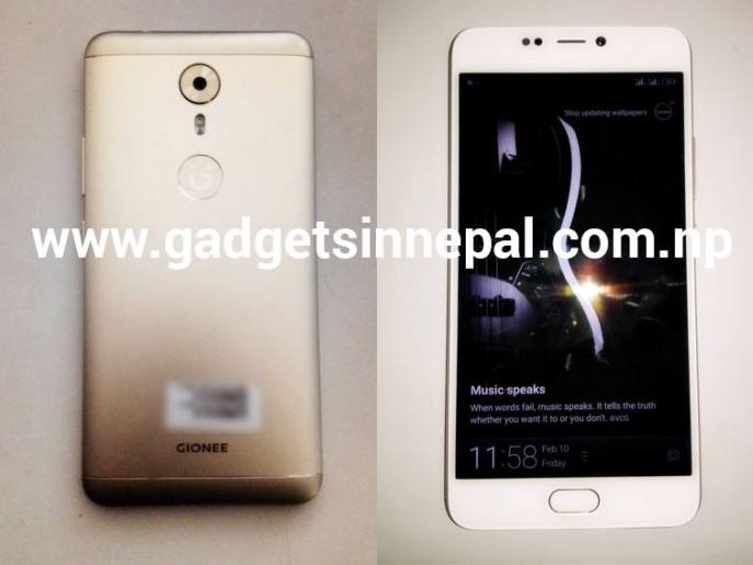 Gionee A1 with 16MP front camera, Android 7.0 live images surface ahead of MWC 2017