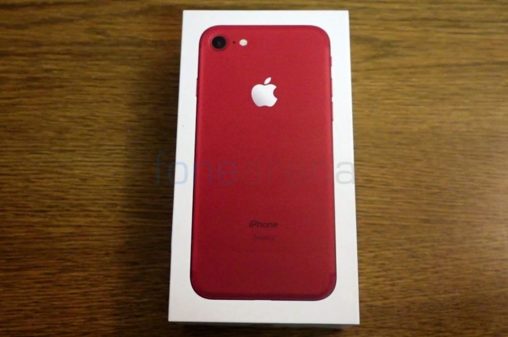 Red iPhone 7 Unboxing and Photo Gallery