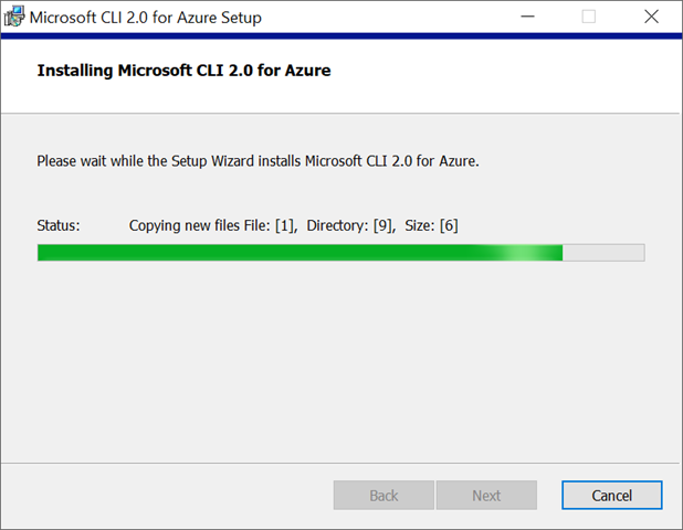 Installing Microsoft CLI 2.0 for Azure