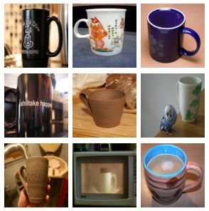 ImageNet sample coffee mug images