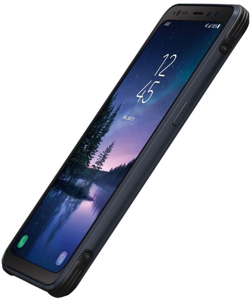 Samsung Galaxy S8 Active rugged smartphone press image surfaces
