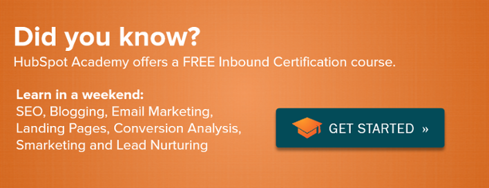 Get your free Inbound Certification today