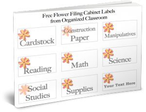 Want your own FREE filing cabinet labels?