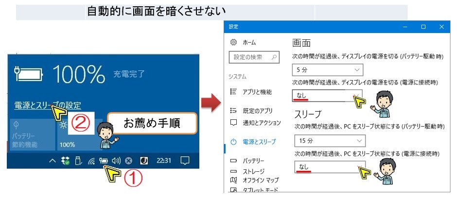 画像を暗転させない