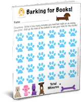  Want your copy of the Barking for Books reading log?