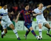 Lionel Messi in action against Inter in the Champions League
