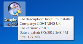 Setup ImgBurn Software