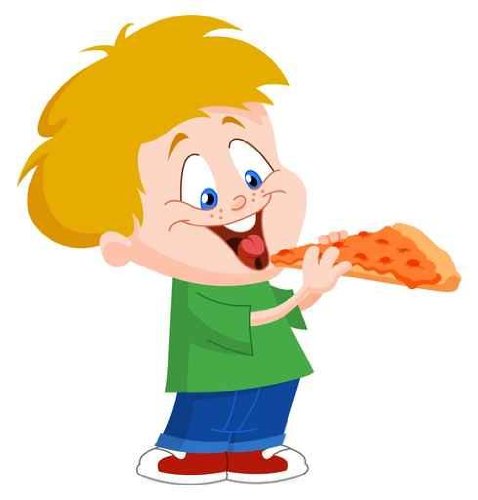 clipart eating pizza - photo #3